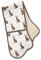 AGA Cookshop Multicolor Oblong Leather 100% Double Oven Glove