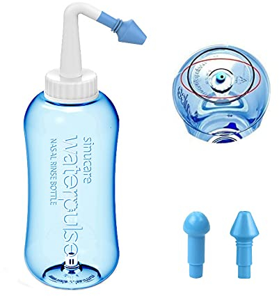 Lavado Nasal,Worsendy Limpiador Nasal,Botella de lavado nasal Yoga Nasal 300ml,Irrigación Nasal alérgica Tratamiento Para Adultos & Niños- Botella para limpieza de nariz