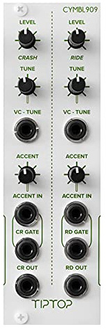 Tiptop Audio CYMBL909 White - Drum Modular Synthesizer