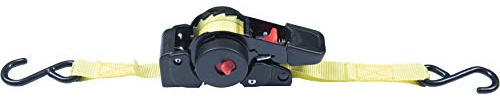 Connex Zurrgurt – Mit Spannratsche & S-Haken – Einteilig | 100 kg maximale Belastbarkeit – Aufrollautomatik – Aus Polyester – Spanngurt – Ladungssicherung – Ratschengurt