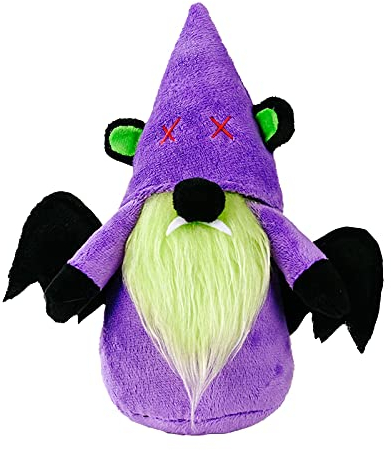 SSLLH Halloween Puppe Gesichtslos Gnom süß Plüsch Wichtel mit Ohren Handgemachte Halloweendekoration Home Handmade Plüscher Zwerg Ornamente Dekoration Wohnzimmer Geschenke Grün lila Schwarz