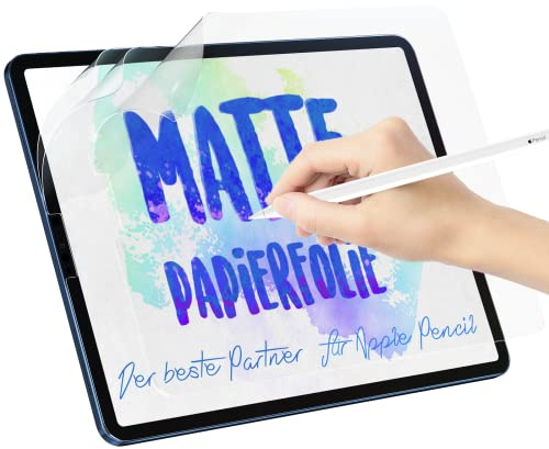 3 Stück Papierfolie für iPad Air 10,9 Zoll &iPad Pro 11 Zoll(2022-2018) | Matte Papier folie Schutzfolie Displayschutz PET Film Feel Like Paper Screen Protector Blendfreiem zum Schreiben Zeichnen