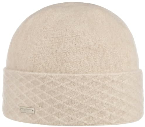 Seeberger Walkmütze mit Umschlag Umschlagmütze Wollmütze Damenmütze Wintermütze (One Size - beige)