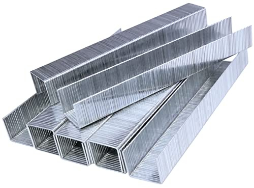 AERZETIX - C54986 - Lot de 3000 agrafes d'ameublement type 53-10x11.3x0.5 mm pour agrafeuse-cloueuse manuelle - accessoire d'agrafage - en acier trempé