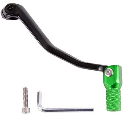 GOOFIT Motorcycle Shift Lever Green Aluminum Alloy Shift Pedal Folding Gear Lever Replacement for Motorbike ATV Dirt Pit Bike