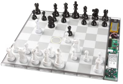DGT Chess Computer Centaur Crystal Edition Transparent Housing 2 Players Ages 6 and Up