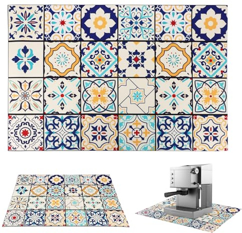 Dish Drying Mat, Bottom Dish Drying Drainer Mat 40x60cm Anti Slip Coffee Machine Mat, Microfibre Drying Mat for Kitchen Counter Worktops Bar