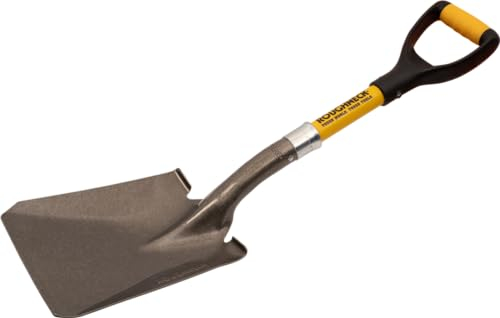 Roughneck Micro Bulk Shovel, Large Shovel Head, Heavy-Duty Blade, Compact Design for Small, Confined Spaces to Move Material from Bulk Bags - 730mm (29”)