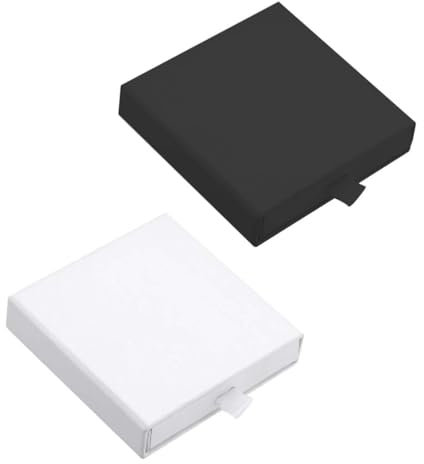 SUJEBKC 2 Pezzi Scatolina Regalo,Scatola Regalo Con Coperchio,Scatole Cartone Piccole,Semplice e Pratico,Sobrio e Unico,Molto Adatto Per La Conservazione Dei Gioielli