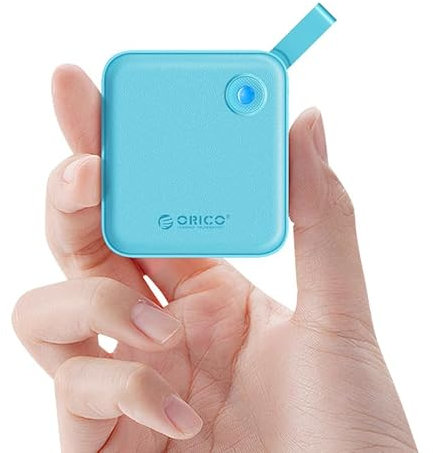 ORICO 2TB SSD Externo Portátil con Cable USB-C 2 en 1, Unidad de Estado Sólido Externa, hasta 460MB/s, Indicador de Estado, Almacenamiento Confiable para Smartphone USB-C, Tableta, PC- B5PLUS Verde