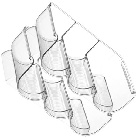 OKUMEYR 2piezas Estante Apilable para Botellas De Vino Soporte De Almacenamiento Conveniente para Refrigerador y Encimera Diseño Antideslizante y Estable para Organizar Bebidas La Cocina