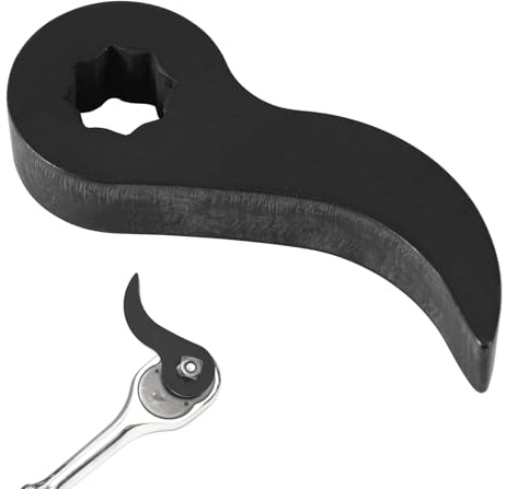 Pry Bar Wrench Adapter Head, Adjustable Head Crowbar Rolling Head Pry Bar Adapter Ratchet Pry Bar Adapter Tool for Tight Space