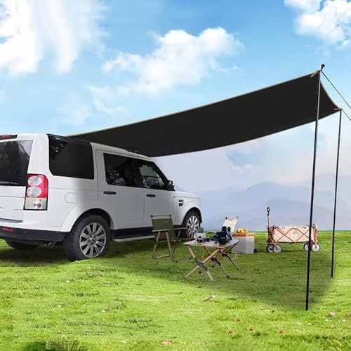 YCYHXJB Toldo Camping Rectangular, Toldo para Coche con Ventosas para Auto, Sin Accesorios de Portaequipajes, Toldo Camper para Auto, Patio, Jardín, Camping al Aire Libre(2x3m/6.6x9.8ft)