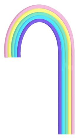 Guaber Élégant Arc-en-Ciel Gâteau De Toppers Mariage Décoration Insert Mariage pour Les Amateurs Boulange