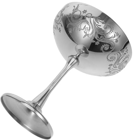 VICASKY Coppa per Gelato in Acciaio Inox 280ml, Argento