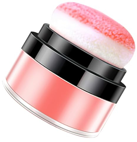 LIFKOME Rubor para Maquillaje Facial en Polvo Suelto con Borla Portátil y Cabezal Suave en Forma de Hongo para Mujer, Adecuado para Cuidado Facial y Uso Diario