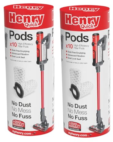 Henry Quick Stick Vacuum Cleaner PODS Hoover Bags (Pack Of 20) - 915145A1