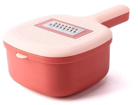 Picadora de alimentos, Cortador de cebolla, picador de alimentos profesional todo en uno, mandolina, rallador de ensalada de acero inoxidable