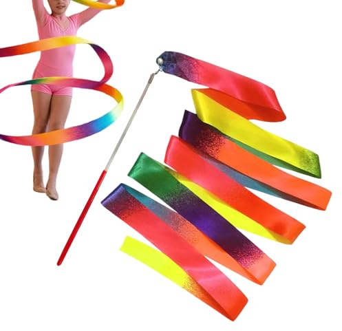 Nastro per Ginnastica Attrezzatura per Danza a Colori Sfumati