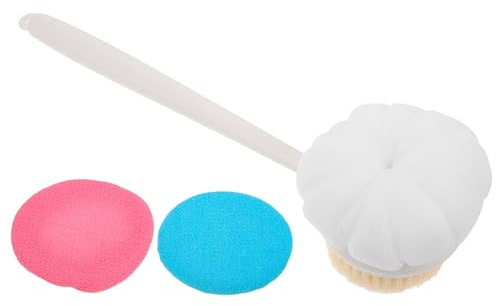 TOGEVAL Exfolierande Ryggborste för Dusch med Ergonomiskt Grepp och Mjuka Dubbelsidig Kroppsskrubb för och Kvinnor Säker och Portabel Badborste för Rengöring och Peeling