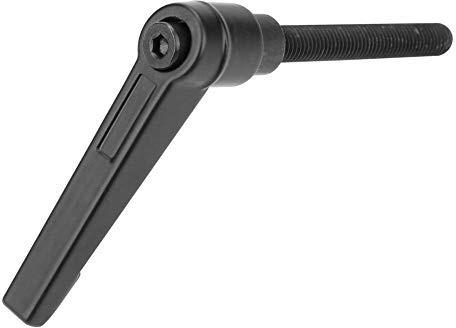 4 Stück Klemmhebelgriffe Verstellbare Griffe Für Maschinen Außengewinde Edelstahl M8 Schwarz (60 mm) Spannhebel Bedienhebel Für Werkzeugmaschinen Industriemaschinen