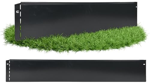GartenAZ Rasenkante anthrazit 103x20cm, Nutzlänge 10 m | Flexible Rasenbegrenzung aus Metall, beschichtet & feuerverzinkt, Rasen- & Beetabgrenzung, Beeteinfassung, robust & langlebig