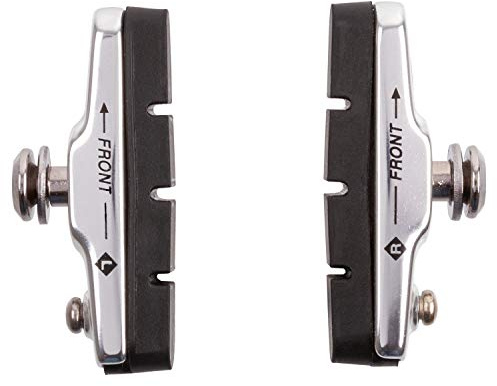 Cartridge Rennrad-Bremsschuhe, Silber/schwarz