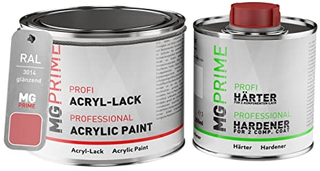 MG PRIME RAL 3014 Altrosa/Antique pink Acryl-Lack glänzend 0,75 Liter / 750 ml Dose inkl. Härter