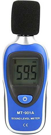 Sonomètre Décibelmètre, MT-901A LCD Sonomètre Classe 2 Professionnel, Testeur de Détecteur de Bruit de Gamme 30-130dB