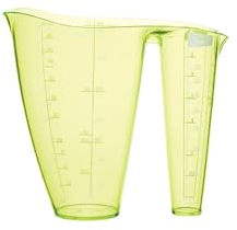 Colourworks 2 in 1 Plastic Measuring Jug for Dry and Liquid Ingredients, Apple, 500 ml