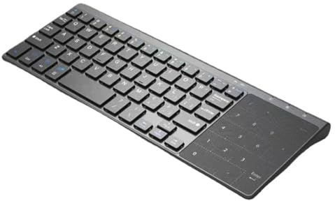 Yominerr Tastiera Touchpad Wireless 2.4G con Tastierino Numerico da 59, Ultra Sottile e Mini Tastiera Portatile per PC, Laptop e Computer