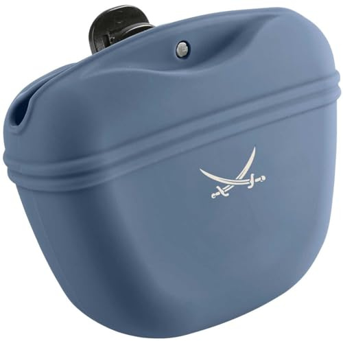 HUNTER Silikon Snackbeutel Sansibar Morsum S, blau/beige