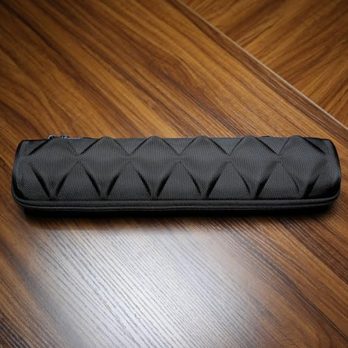 Hard 6 slots watch travel case, watch storage box organizer, 6 slots watch roll display box with soft safe watch pillow (Black, 6slot)
