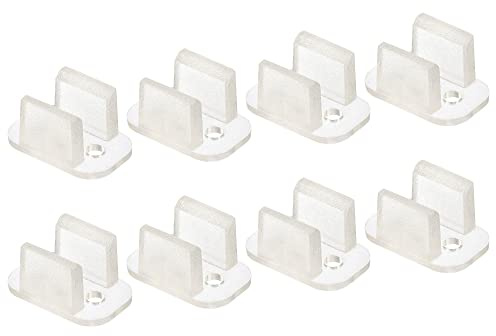 sourcing map 100 Stück LED Neon Montageclips Befestigungsklemmen Halter | Für 5mm Silikon LED-Lichtstreifenclips, LED Neon Flexstreifenbeleuchtung