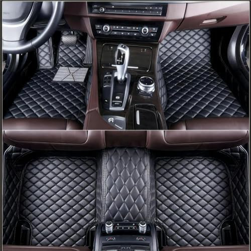 Auto Fussmatten Massanfertigung, Für Land Rover Discovery Sport(5Seats Without Slide) 2016-2020 2021 2022 2023, Beutelrand All-Schutz Leder wasserdichte rutschfeste Teppich autoteile,Black