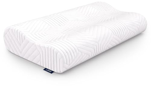 LAMB Memory Foam Kopfkissen, Nackenstützkissen Ergonomisches Schlafkissen,Sandwich Kissen Geeignet für Rücken Seitenlage
