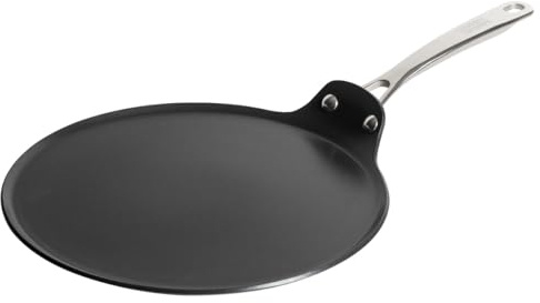 KUHN RIKON EASY PRO Crêpes Pfanne Induktion 27 cm, Flache Aluminium Bratpfanne mit Antihaftbeschichtung, optimale Wärmeverteilung, einfache Reinigung