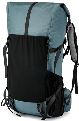 Hiking Backpack,40L to 50L Extra Large Capacity Hiking Bag,Internal Frame Camping Backpack,Upgraded X-PAC Lightweight Sport Daypack Travel Backpack Fit For Mountain Climbing Camping(Grey Green)