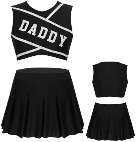 Cheerleader-Outfit, Cheerleading-Kostüm | Modisches Cheerleading-Outfit, sexy Outfit, bequeme Uniformen, Cheerleader-Kleidung für Frauen für Musikparty, Halloween, Party