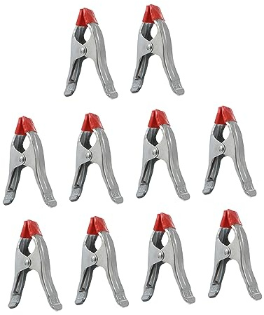 SHINEOFI 10piezas Abrazaderas Para Carpintería Herramientas De Madera Pinzas De Resorte Clip Forma De Engrosado Para Fijar Madera Trabajos De Carpintería