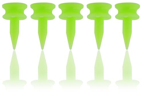soitzhoc Plastica tee golf, 25 mm, 100 pezzi, 1 pollice, verde piccolo golf tees, adatto ai golfisti per esercitarsi.