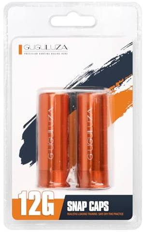 GUGULUZA Lot de 2 capsules amortisseurs en aluminium Cal 12 Snap Caps pour fusil