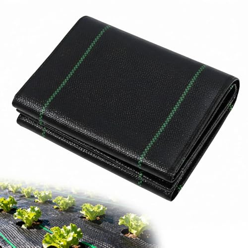 Unkrautvlies Wasserdurchlässig, Bändchengewebe Reißfest Fabric 70g/m² (1 m Breit x 20 m Lang), Gartenvlies Unkrautfolie mit UV-Schutz, Unkrautgewebe für Hochbeet, Garten, Unkrautvlies Wurzelschutz