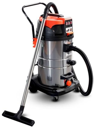 MATOR - Aspirador Industrial Profesional Swift TB319 80L-3B. Aspirador Potente seco y húmedo. 3 Motores de 1200W (3600W). Depósito de 80 litros de Capacidad de Acero Inoxidable.