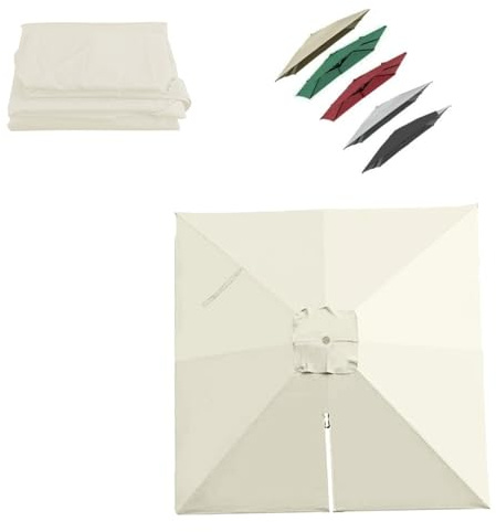 Auvent de rechange pour parasol déporté rectangulaire, 4 x 3 m, parasol de jardin, terrasse, housse en tissu à 8 nervures, compatible avec les modèles 3 x 3 m, accessoire de mobilier d'extérieur