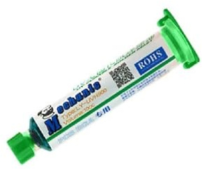 MASUNN Meccanico Bianco Verde Giallo Rosso Blu Nero UV Curabile Saldare Maschera 10Cc per PCB Bga Circuito di Proteggere Saldare Pasta Flux Crema di Saldatura Flussi di Petrolio - Verde