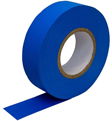 Lumonic 20 rollos de cinta aislante de PVC 19mm x 20m cinta adhesiva azul Isotape I Adecuado para electricistas y aficionados I Cinta aislante en varias longitudes y colores