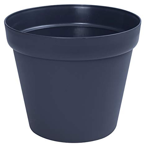 botle Blomkruka planteringskruka rund kruka ytterkruka plast terracotta fönsterbräda terrass trädgård vinterträdgård 8 färger 4 storlekar (antracit, 58 cm)