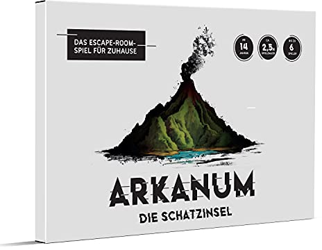 Arkanum die Schatzinsel – Escape Room Spiel für Erwachsene, Freunde und Familien. Gesellschaftsspiel für 1-6 Personen