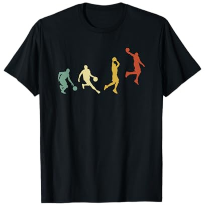 Regalos De Baloncesto Basketball Evolution Dunking Camiseta Deportiva Hombre, Niños Unisex Manga Larga S Black, Multicolor